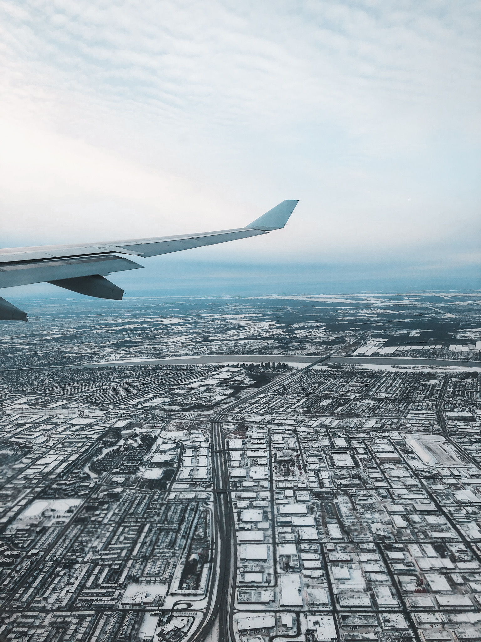 Montreal Hiver Neige Avion